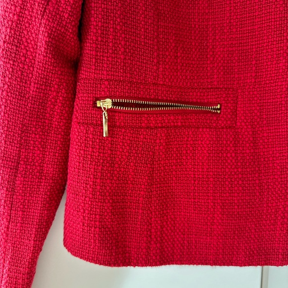 NWT Forever21 tweed red jacket - size L - Picture 6 of 8